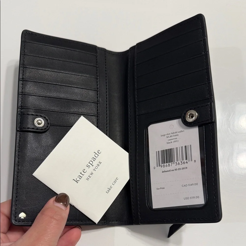 Kate Spade Black Leather wallet